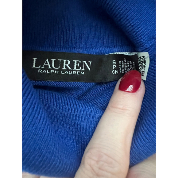 NWT Women's Lauren Ralph Lauren Sweater, S, Blue - Picture 4 of 7